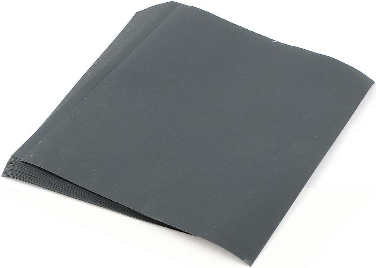 Unique Bargains 25 Pcs 11" x 9" Wet Dry Silicon Carbide Abrasive Sandpaper Sheets 600 Grit