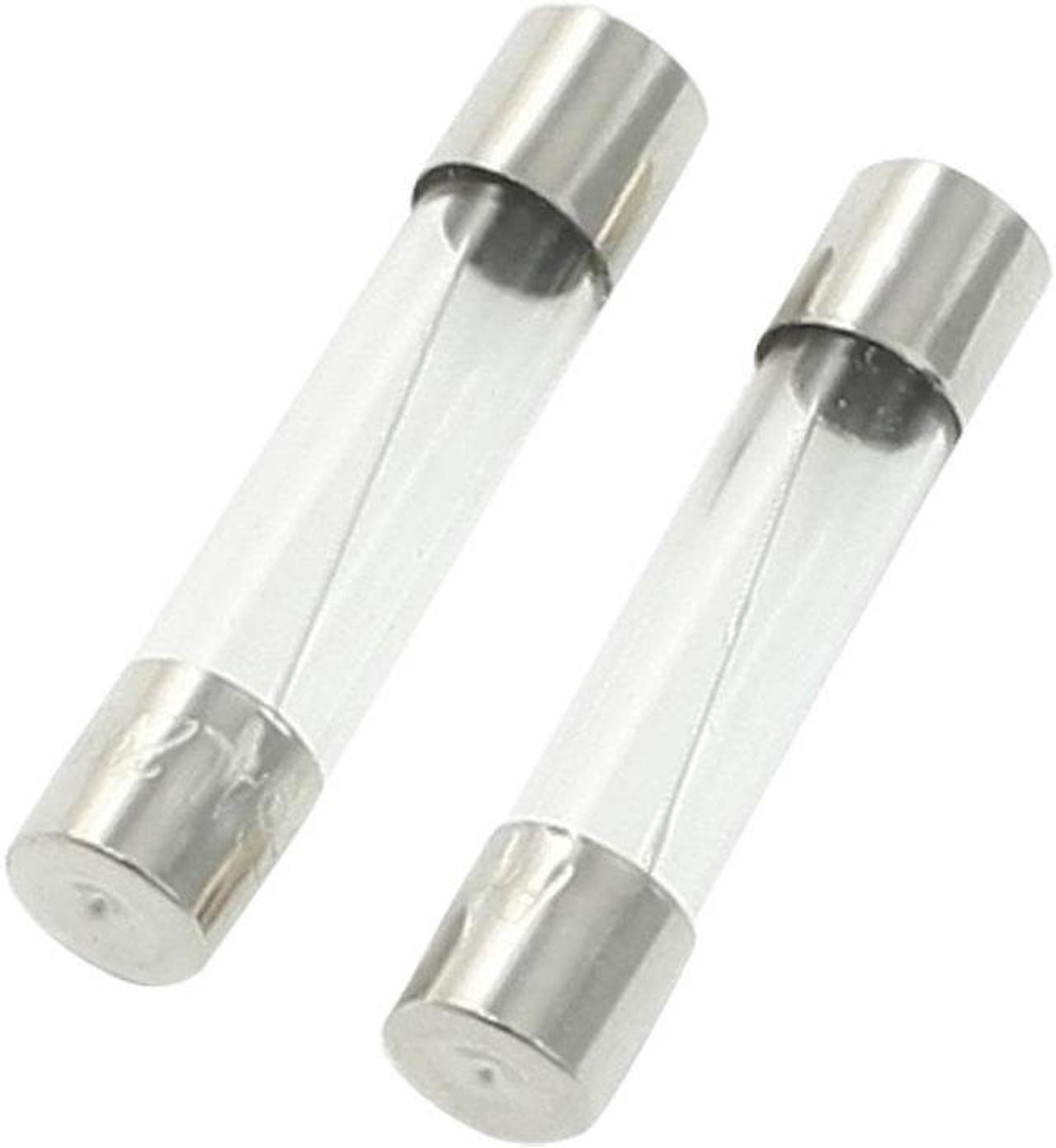 Unique Bargains 2 Pcs 5 x 20mm Fuse Clear Glass Fuse Holder Protector AC 250V 10A