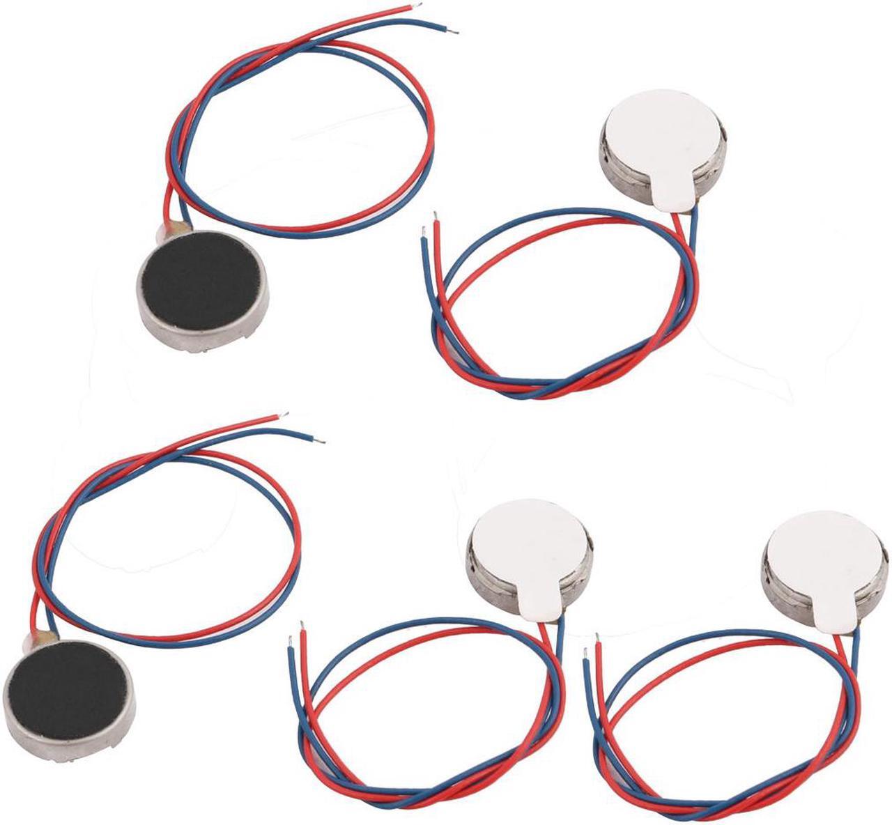 Main image of 5pcs DC3V/0.1A 1.5V/0.05A 10x2.7mm Coin Mobile Phone Vibration Motor