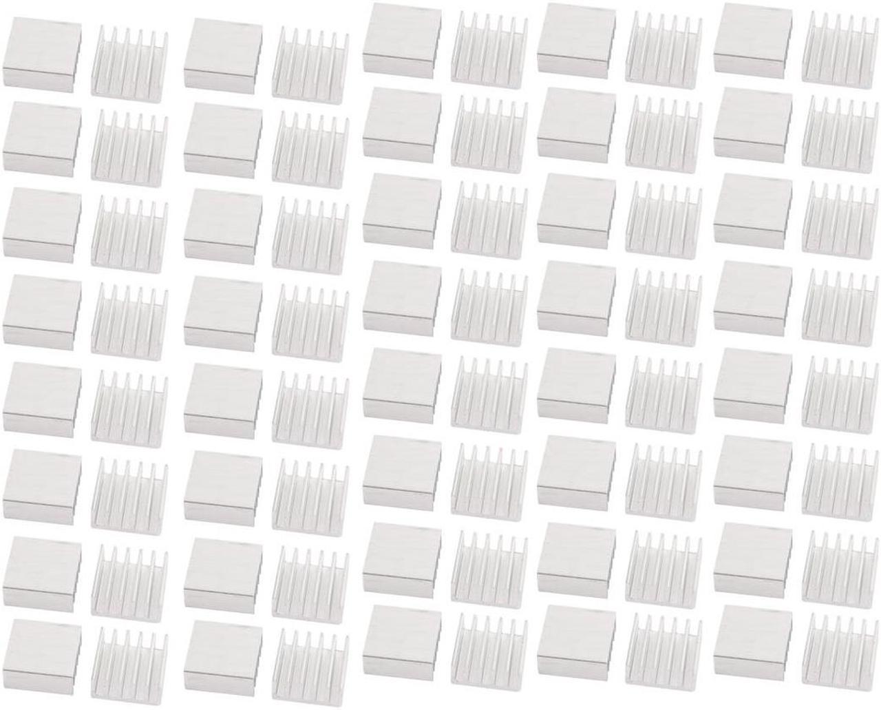 80pcs 14mmx14mmx6mm Aluminum Heatsink Heat Diffuse Cooling Fin