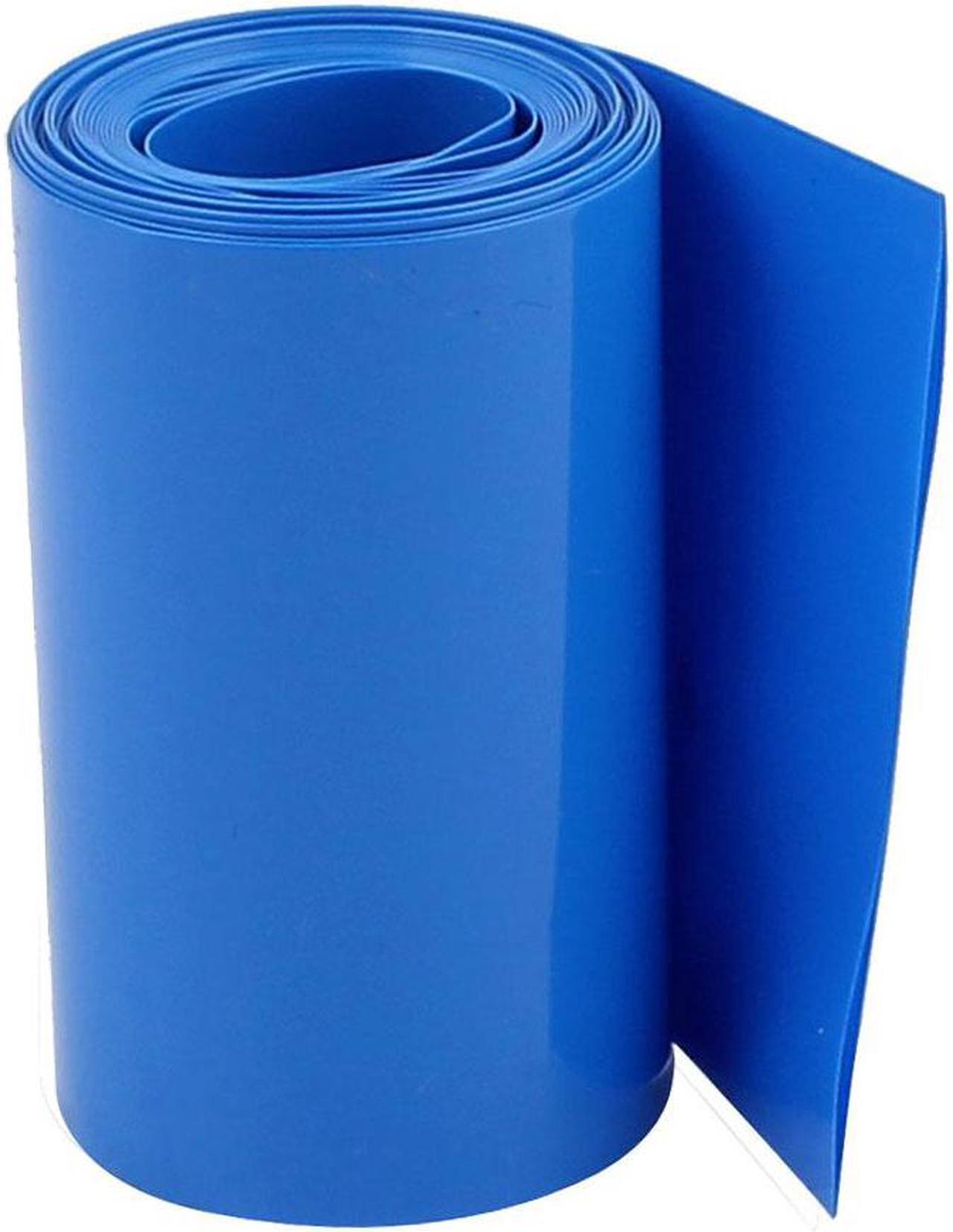 Main image of 95mm Flat Width 10M Length PVC Heat Shrink Tube Blue for 18650 Battery Pack