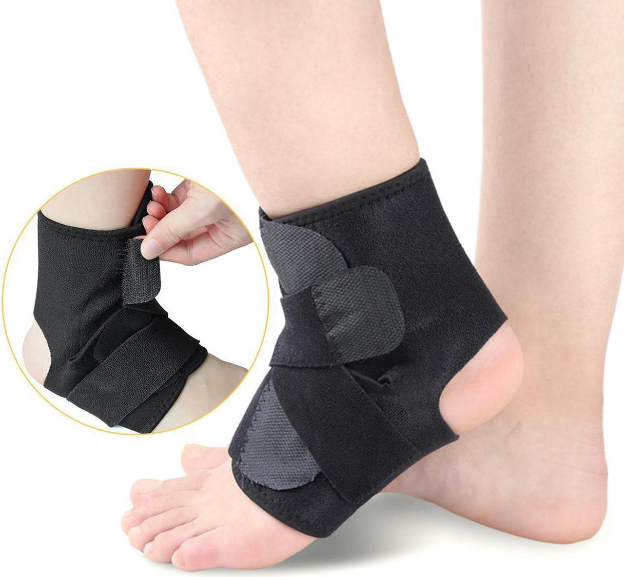 Open-Heel Compression Ankle Arch Support Brace Sleeve Foot Protective Wrap One Size