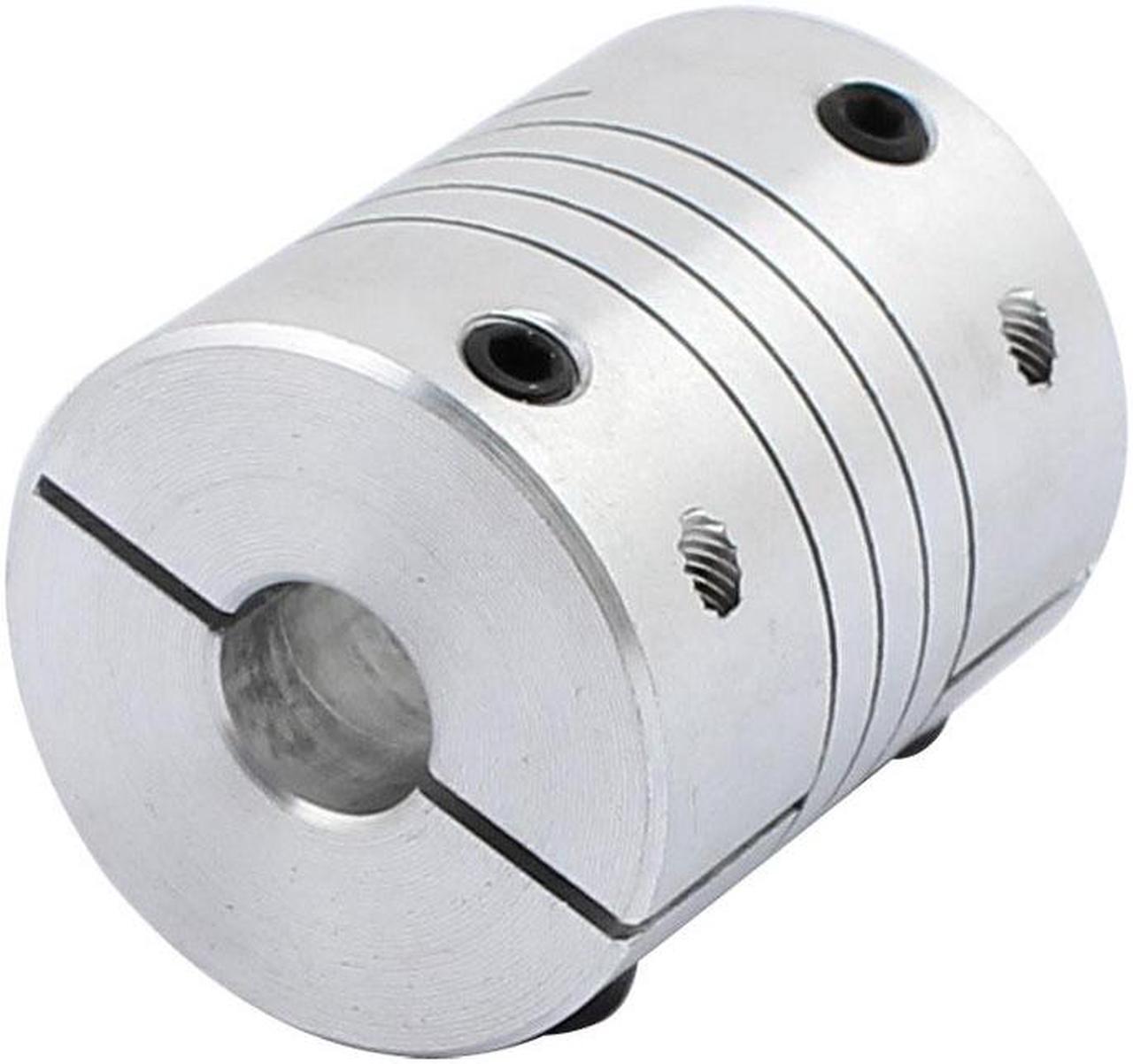 Alt view image 2 of 3 - Unique BargainsMotor Shaft 8mm to 12mm Joint Helical Beam Coupler Coupling 25mm Dia 30mm Length