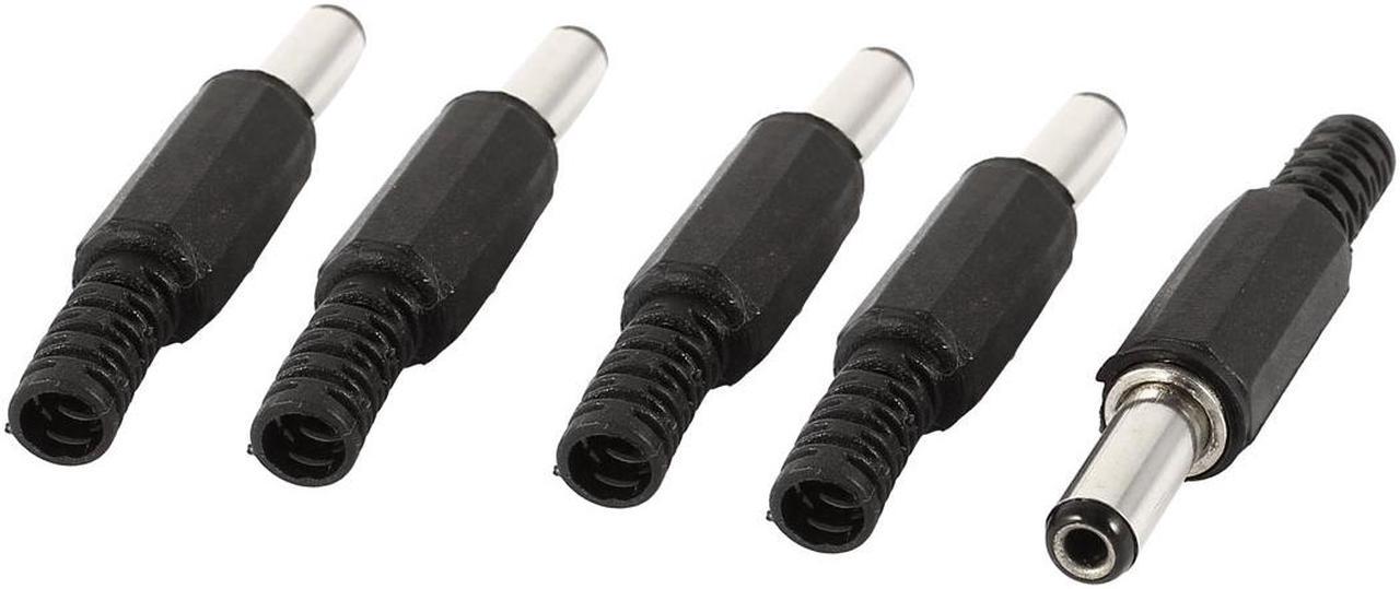 Unique Bargains 5 Pieces 5.5x2.5x14mm DC Plug Power Charger Cable Adapter Connectors Replacement