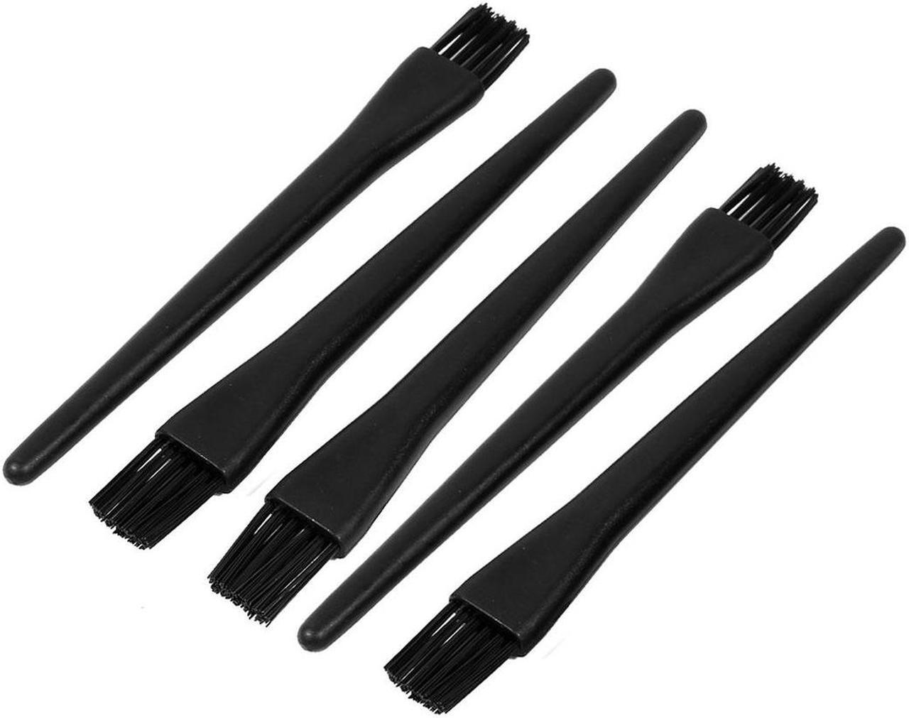 Main image of 5 Pcs Black Plastic Straight Handle Computer PC Vents Anti Static ESD Dust Brush