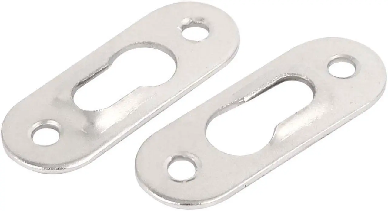 Alt view image 3 of 3 - 42mm x 16mm Wall Hanging Picture Photo Frame Hidden Hooks Silver Tone 10PCS