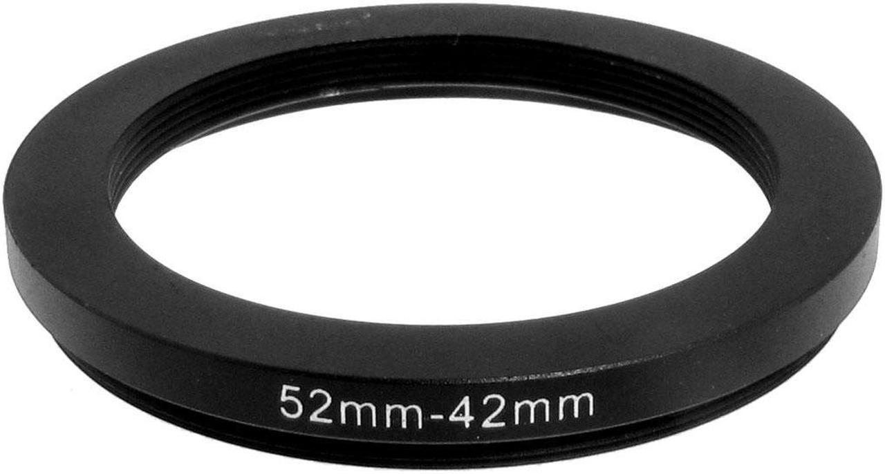 Unique Bargains Camera Parts 52mm-42mm Lens Filter Step Down Ring Adapter Black