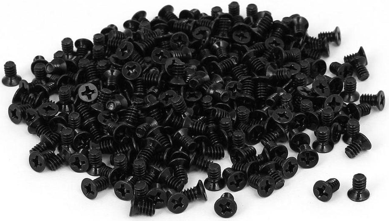 Computer PC Case 3.5" HDD Flat Phillips Head Hard Drive Screw Black 6#-32 400pcs