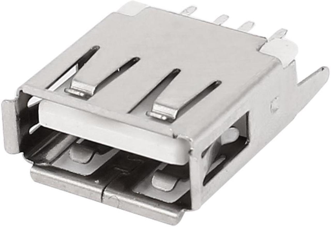 Main image of Unique Bargains USB 2.0 Type 4 Pin A Female PC Computer Solder Board Connector Plug Port Jack
