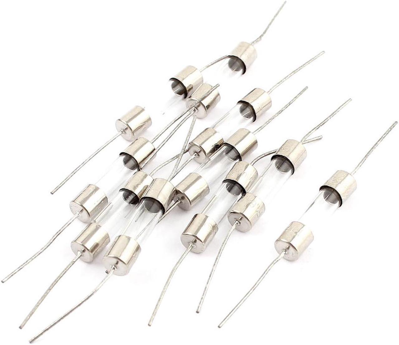 Electrical Fast Blow Axial Leaded Glass Tube Fuses 5 x 20mm 250V 1.6A 10pcs