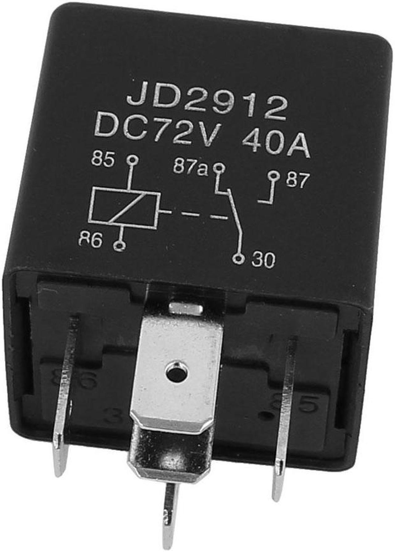Alt view image 2 of 3 - Unique Bargains JD2912 DC 72V Coil 40A 5 Pins SPDT Vehicle Car Security Power Relay 5pcs
