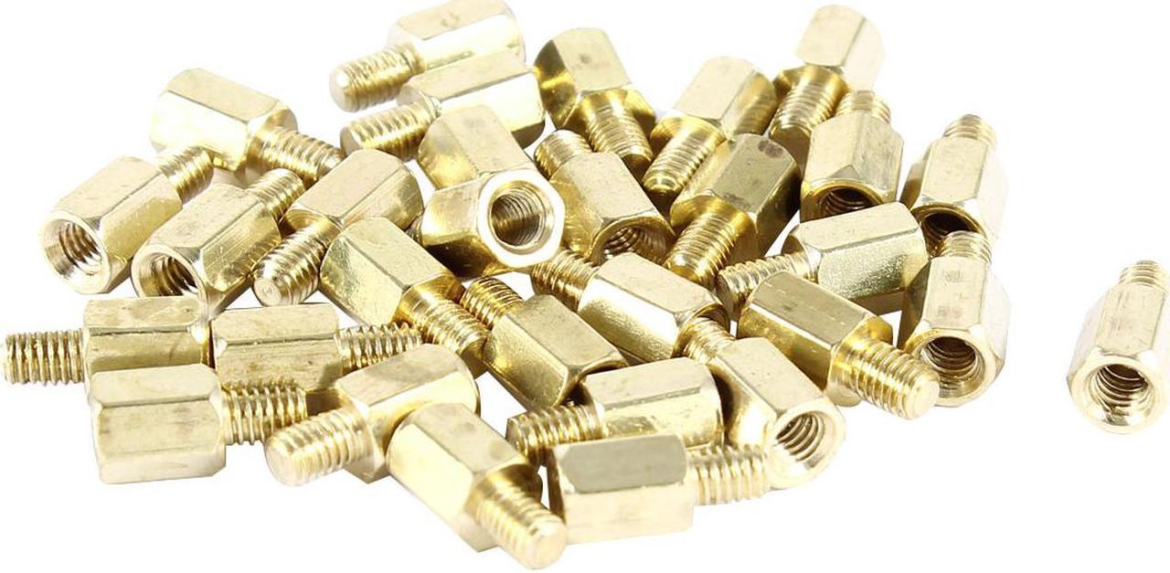 30 Pcs PCB Motherboard Standoff Hex Spacer Screw Nut M3 Male 4mm to Female 6mm