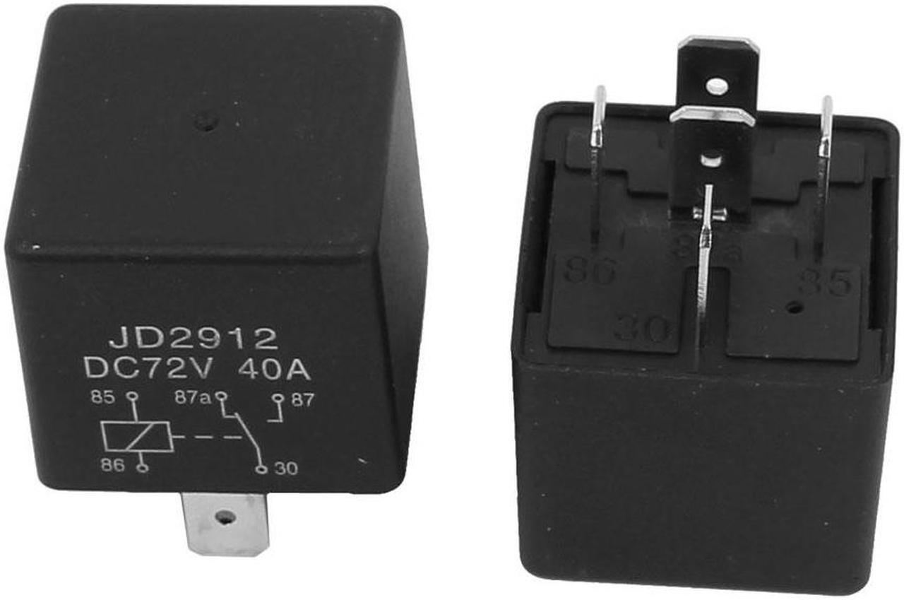 Alt view image 3 of 3 - Unique Bargains JD2912 DC 72V Coil 40A 5 Pins SPDT Vehicle Car Security Power Relay 5pcs