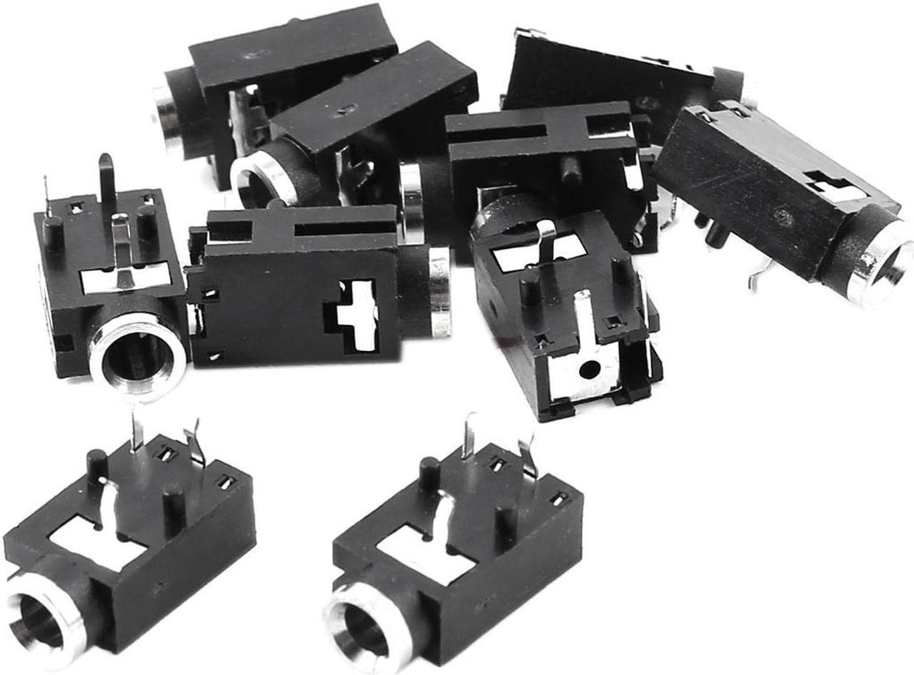 Main image of 10 Pcs PCB 3 Pin Headphone Earphone Jack 3.5mm Mono Socket Connector
