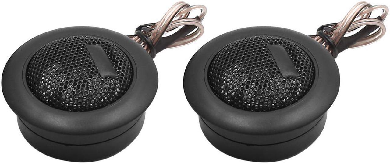 2pcs 93dB 12V 120W Power Dome Audio Horn Tweeter Loud Speaker Black for Car