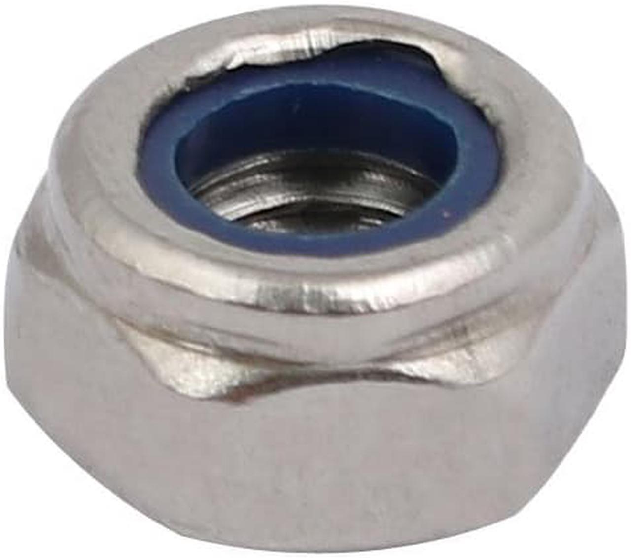 Alt view image 5 of 5 - 4pcs M6 x 1mm Pitch Metric Thread 304 Stainless Steel Left Hand Lock Nuts