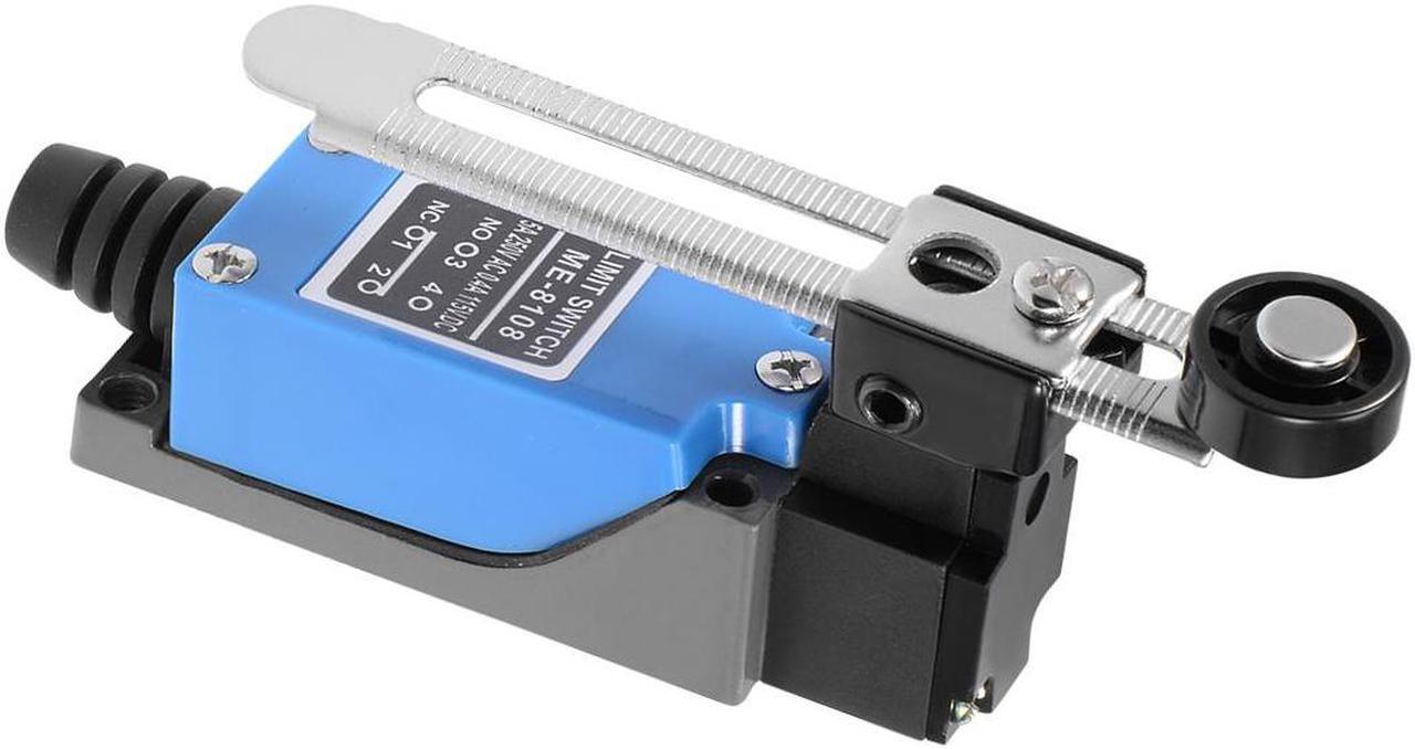 Alt view image 4 of 5 - ME-8108 Adjustable Roller Lever Arm Momentary Limit Switch 1NC+1NO