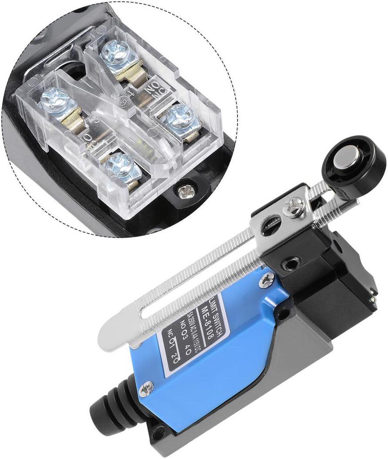 Alt view image 3 of 5 - ME-8108 Adjustable Roller Lever Arm Momentary Limit Switch 1NC+1NO