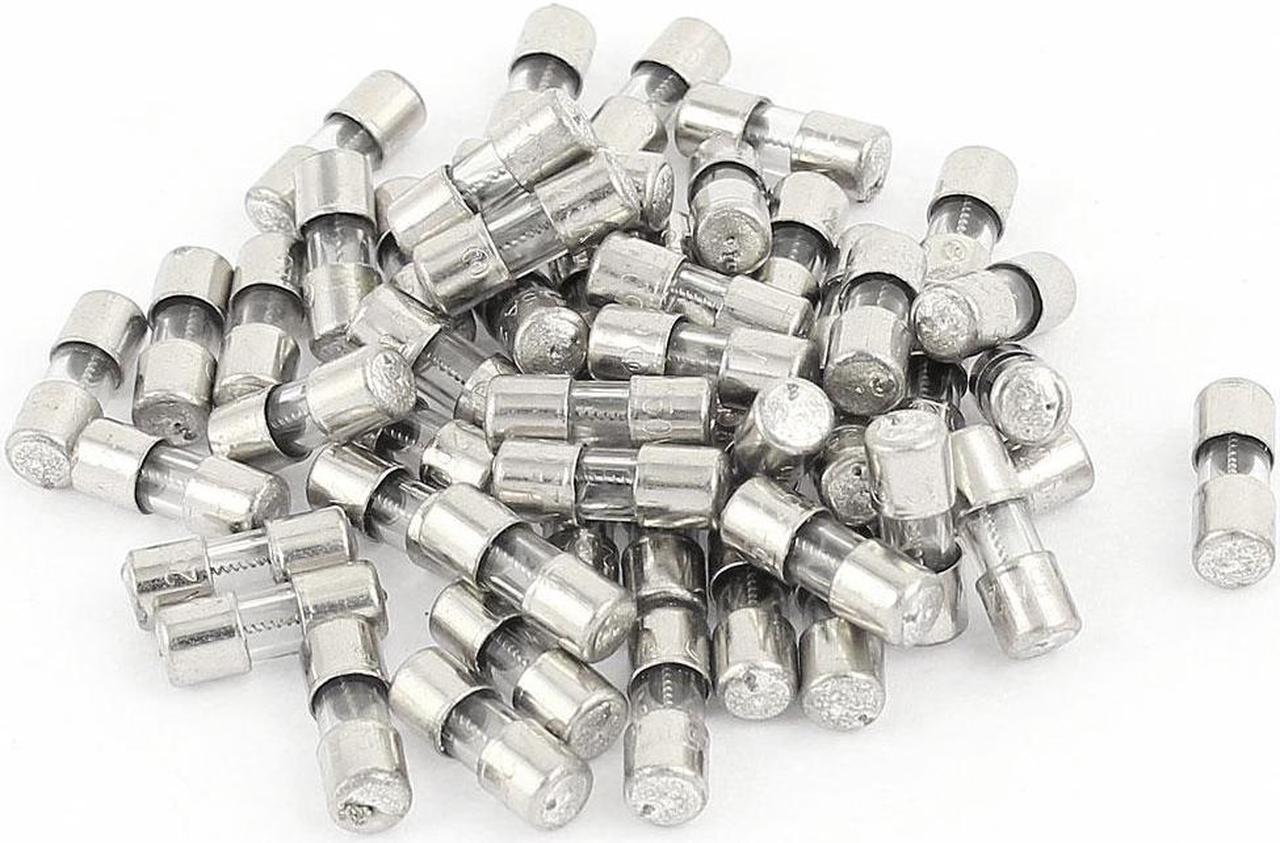 50pcs 10x4mm AC 250v 2.5A Slow Blow Acting Miniature Glass Fuse Tube Mini Micro