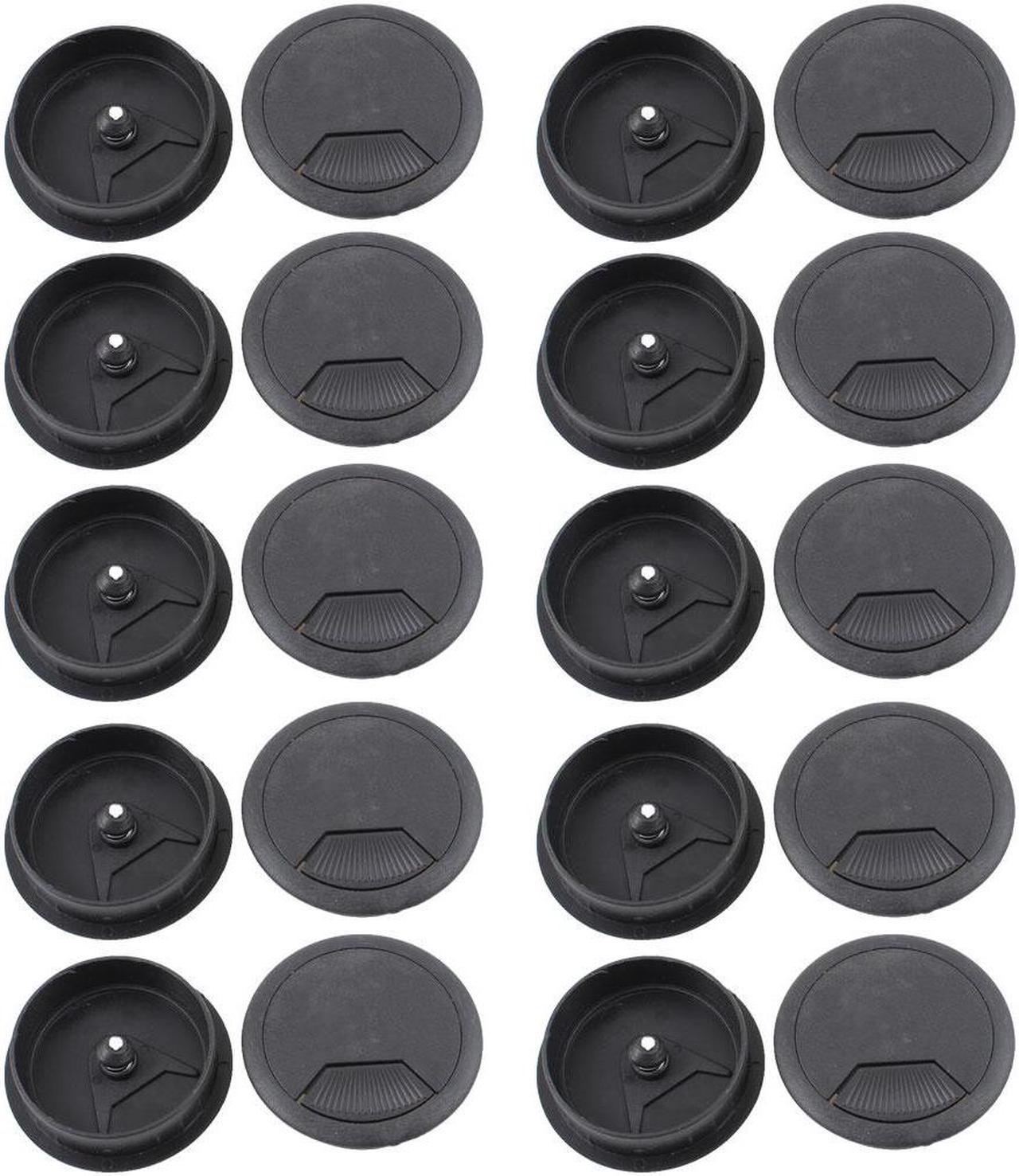 Unique Bargains Computer Desk Plastic Grommet Wire Hole Cap Cable Cover 60mm 20pcs