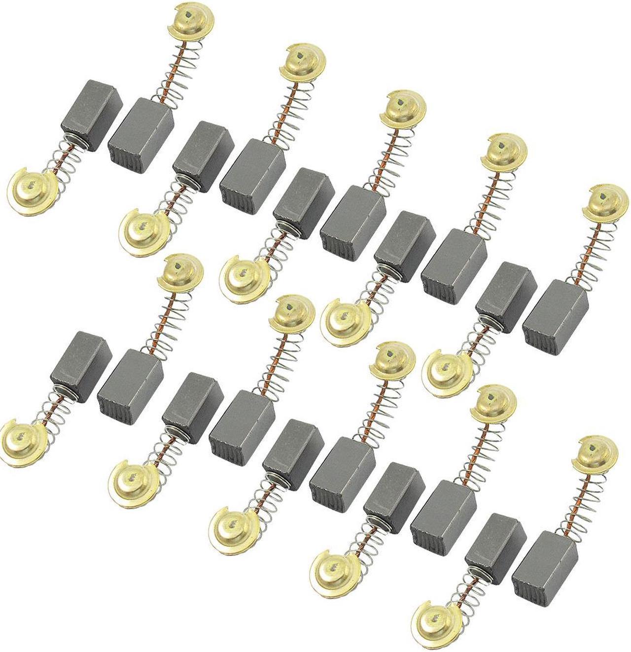 Unique Bargains 10Pair Power Tool Motor Carbon Brushes 999021 12.4mm x 7.4mm x 6.4mm for Hitachi