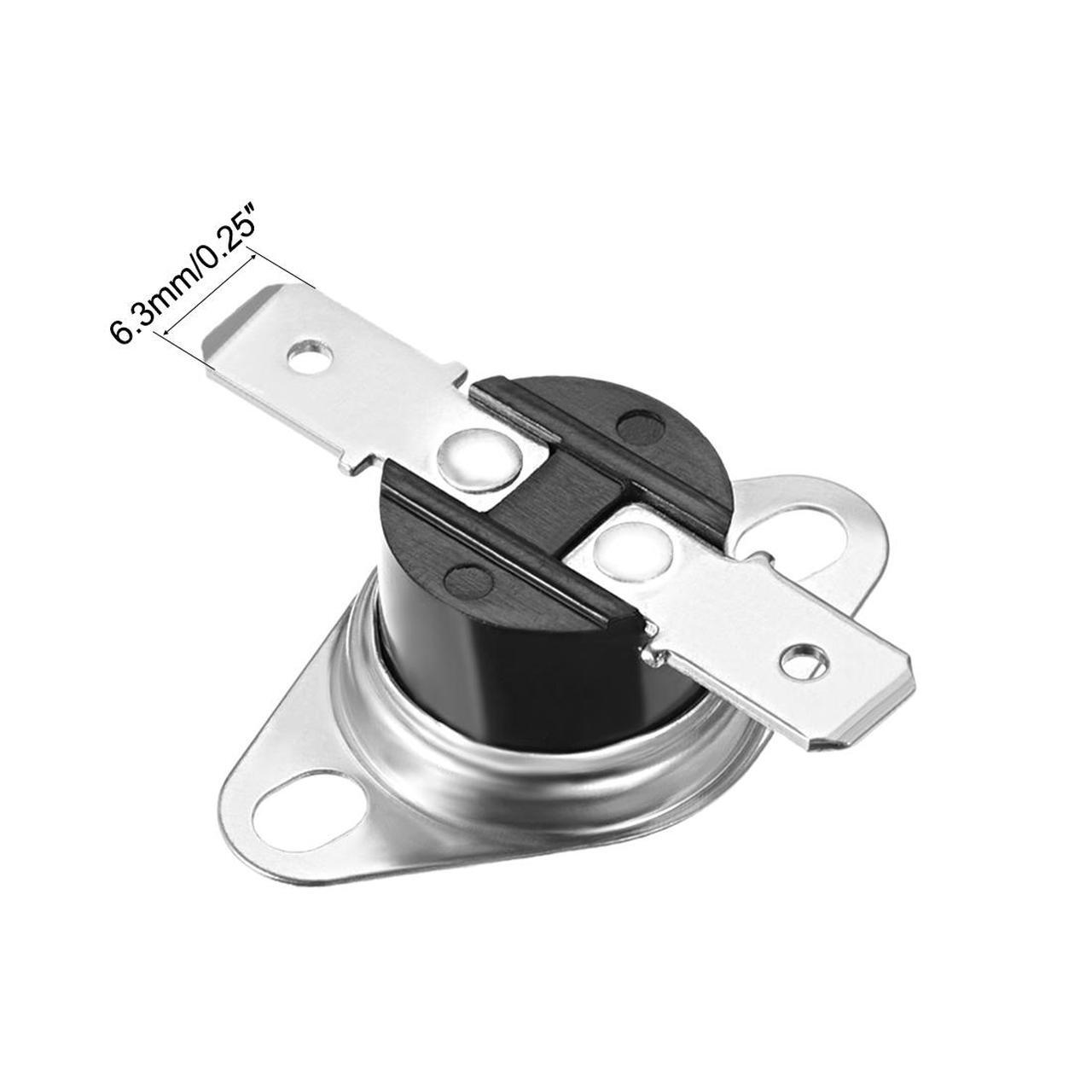 Fielect 2Pcs KSD301 Thermostat 135°C/275°F Normally Closed N.C Snap