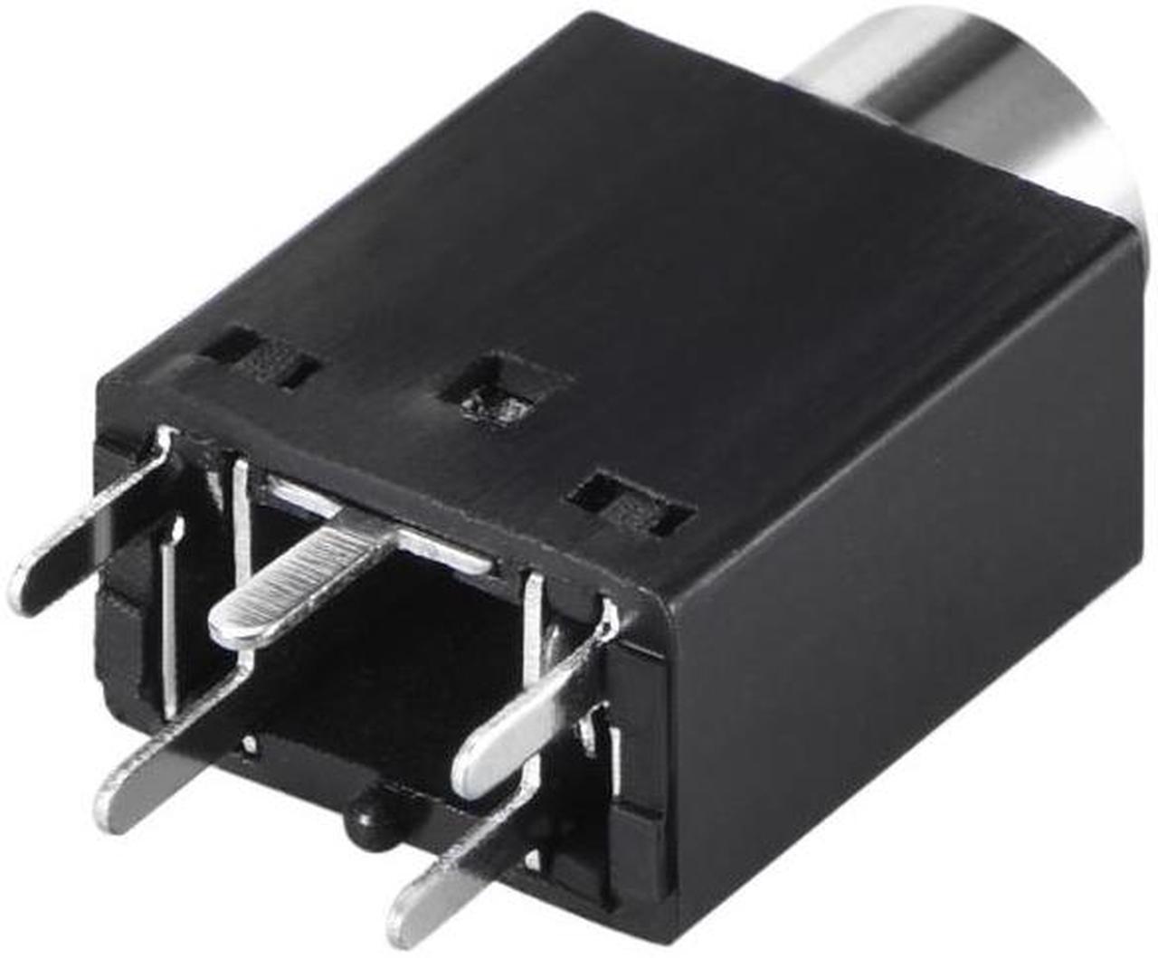Alt view image 3 of 3 - PCB Mount 3.5mm 5 Pin Socket Headphone Stereo Jack Audio Video Connector PJ358 Black 5Pcs