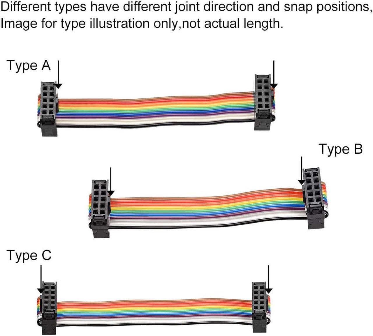 Alt view image 5 of 5 - IDC 10 Pins Wire Flat Rainbow Ribbon Cable 48cm 2.54mm Pitch 3pcs