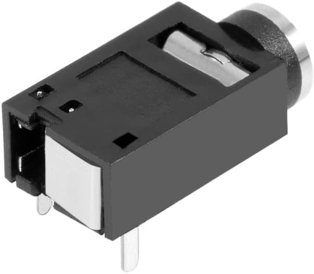 Alt view image 3 of 4 - PCB Mount 3.5mm 3 Pin Socket Headphone Stereo Jack Audio Video Connector PJ318 Black 10Pcs