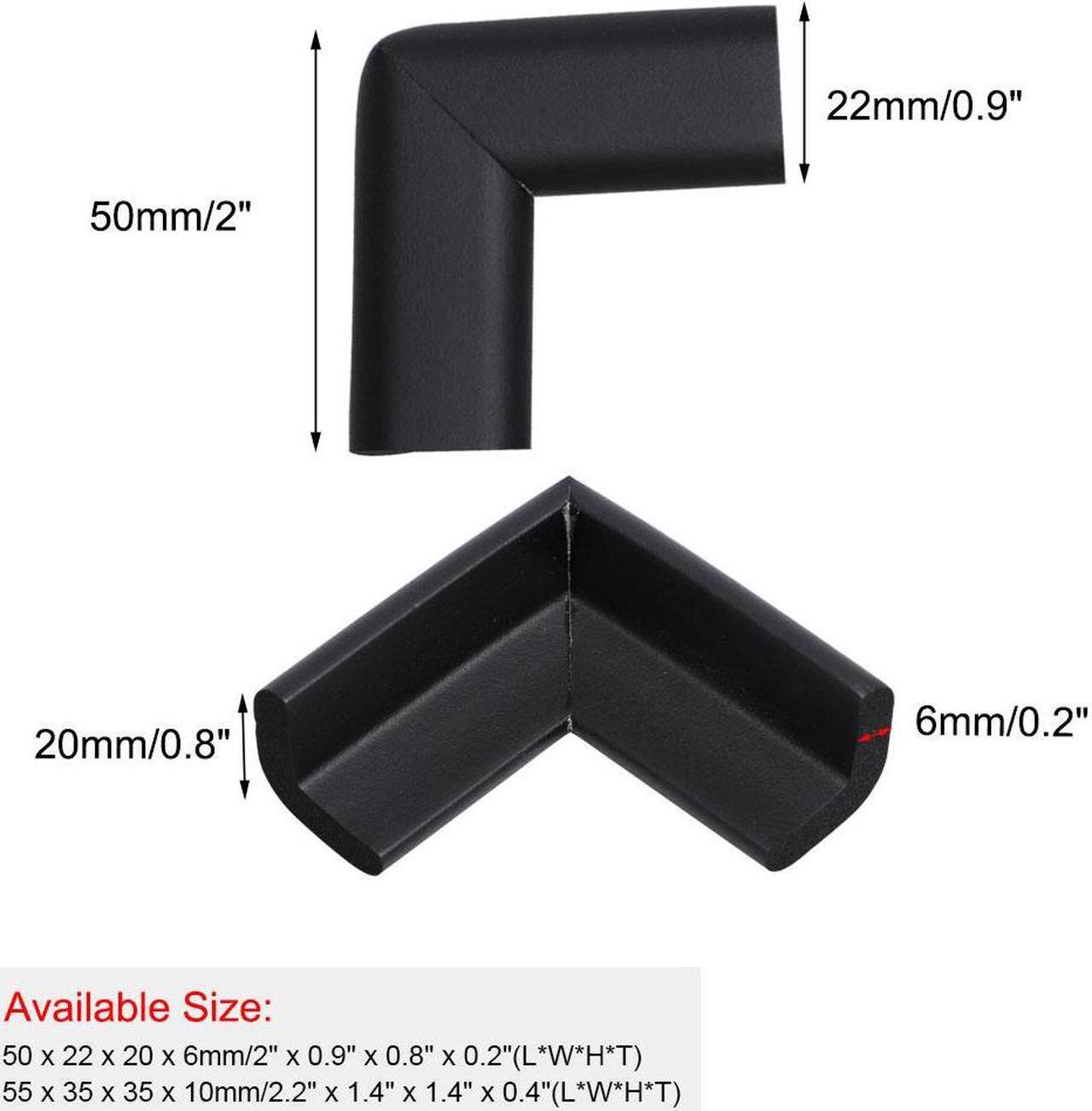 Alt view image 2 of 7 - 5 Pack Foam Furniture Table Desk Edge Cover Pads Protectors Corner Cushions Bumper Guards Black