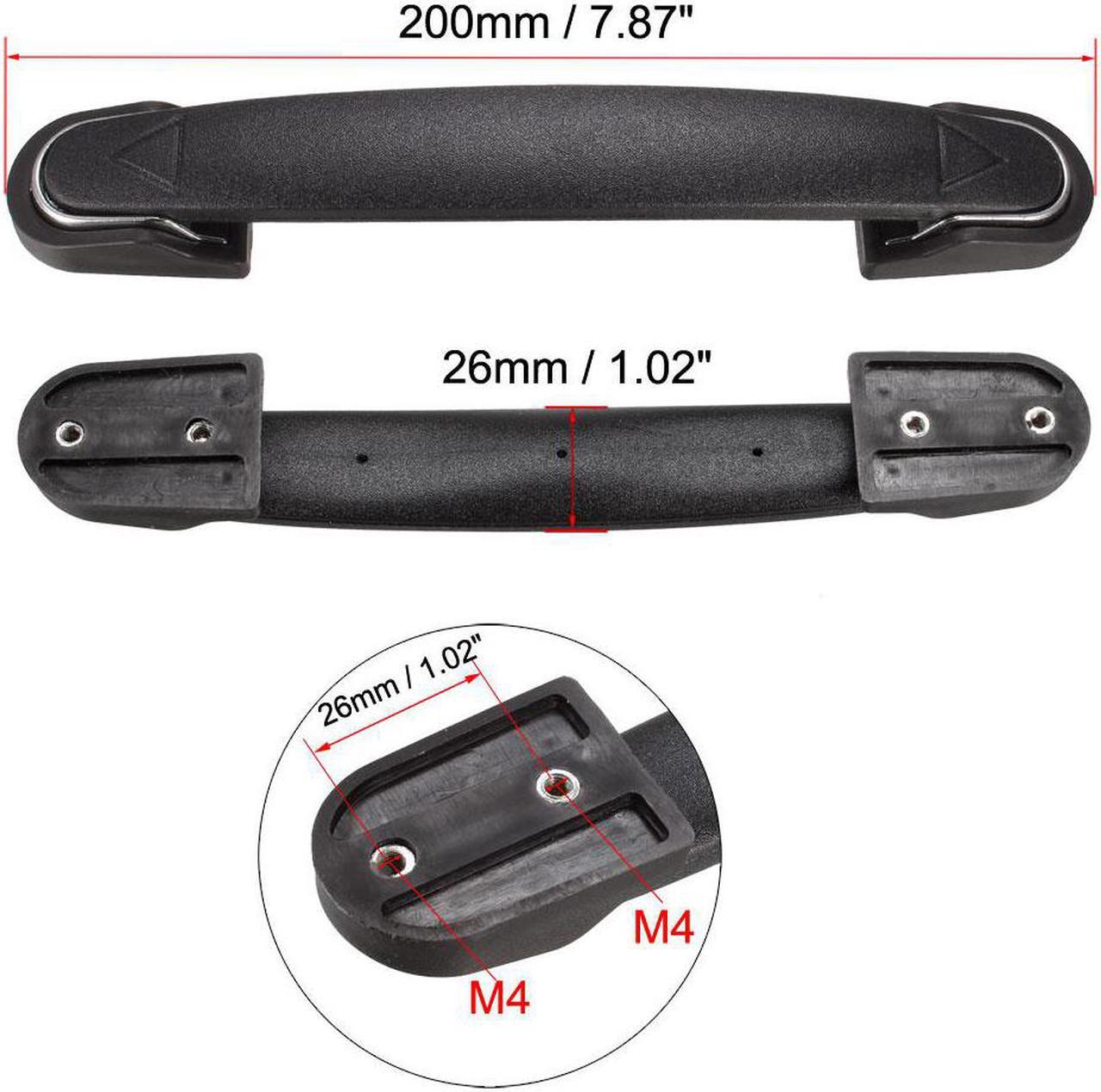 Alt view image 4 of 4 - Luggage Handle, 200mm Long Strap Grip Replacement for Suitcase Case Black 2Pcs