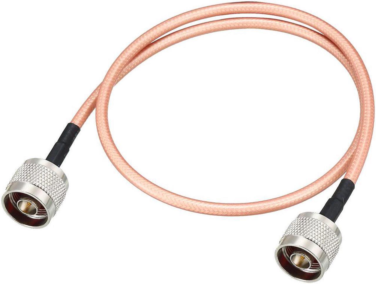 Low Loss RF Coaxial Cable Connection Coax Wire RG-142 N Male to N Male 60cm