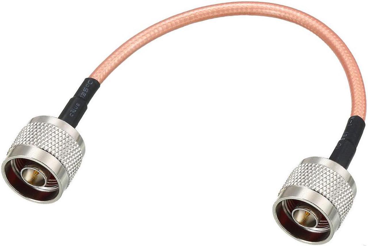 Low Loss RF Coaxial Cable Connection Coax Wire RG-142 N Male to N Male 20cm