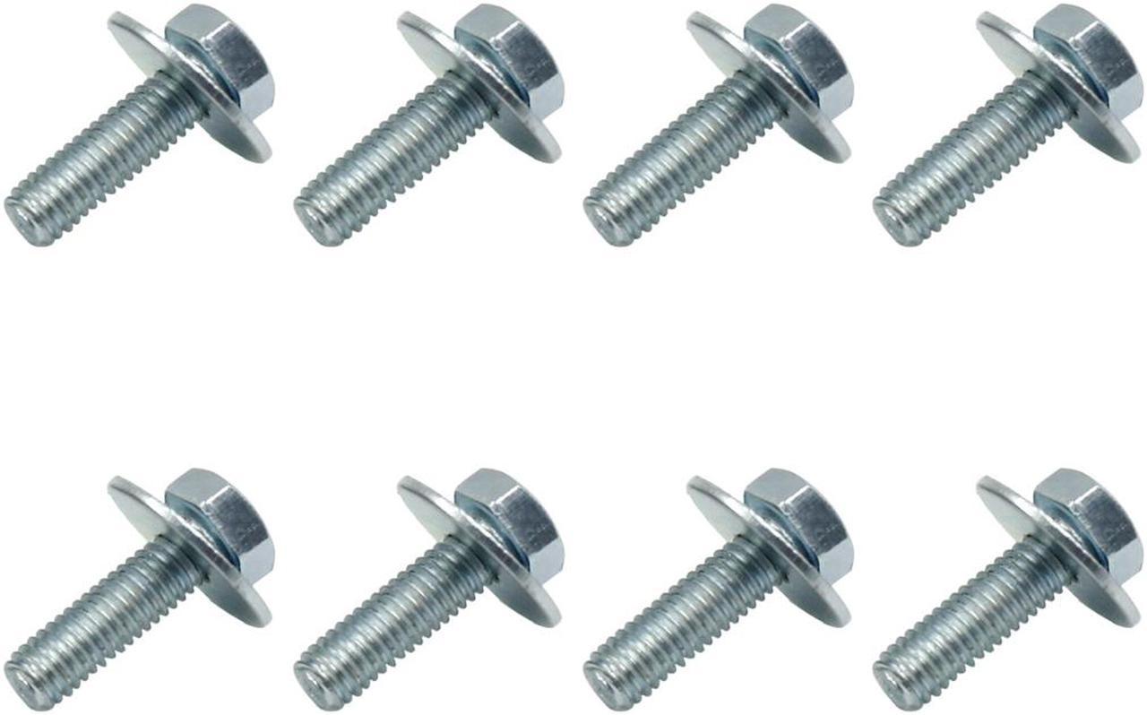 8pcs 5.8 x 24mm Stainless Steel Bolt Screw for Car Fender Bumper License Plate