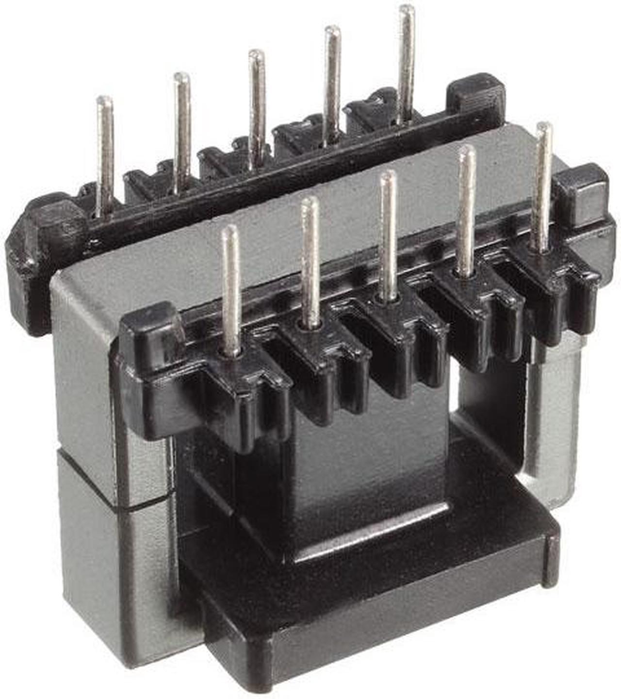 5 Sets EE25 5 with 5pin Transformer Bobbin PC40 Ferrite Core Vertical 10 Ferrite Halves and 5 Bobbin