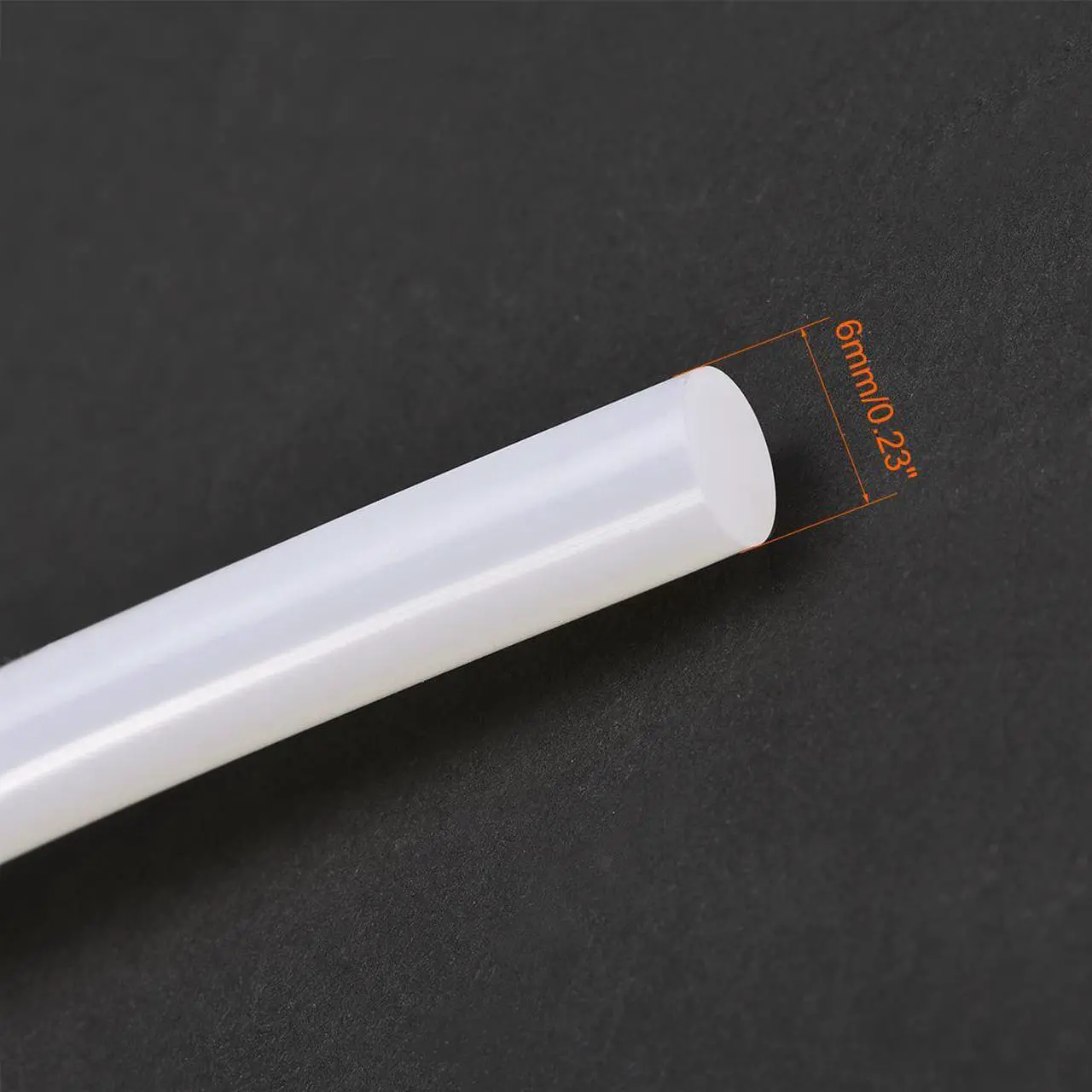 Alt view image 3 of 3 - Silicone Bending Insert, Sealing Circle Seal Rod Round Bar - 39" Long 6MM Dia High Temperature Resistant Silicone Sealing Strip (Cream White)