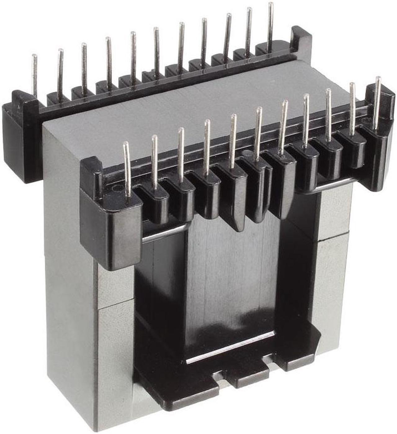 EE55B 11 with 11pin Transformer Bobbin PC40 Ferrite Core Vertical 2 Ferrite Halves and 1 Bobbin