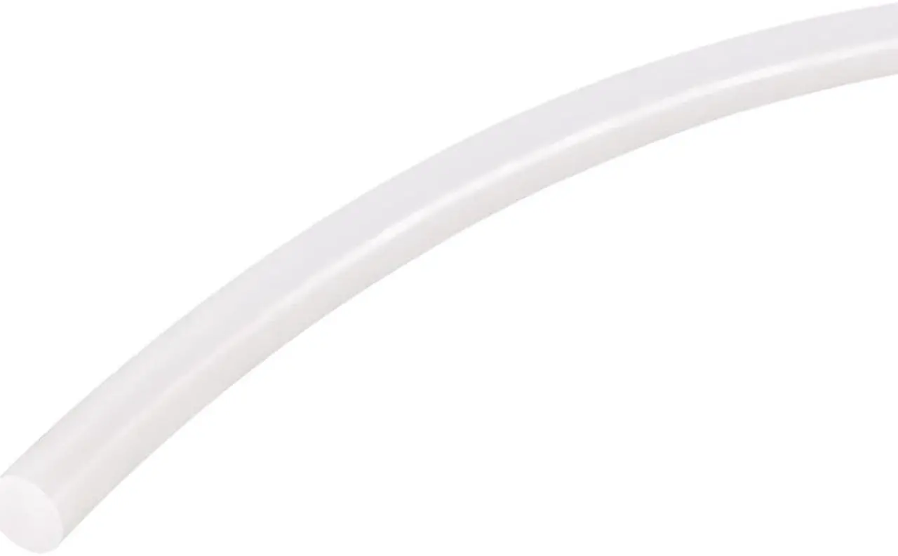 Alt view image 2 of 3 - Silicone Bending Insert, Sealing Circle Seal Rod Round Bar - 39" Long 6MM Dia High Temperature Resistant Silicone Sealing Strip (Cream White)