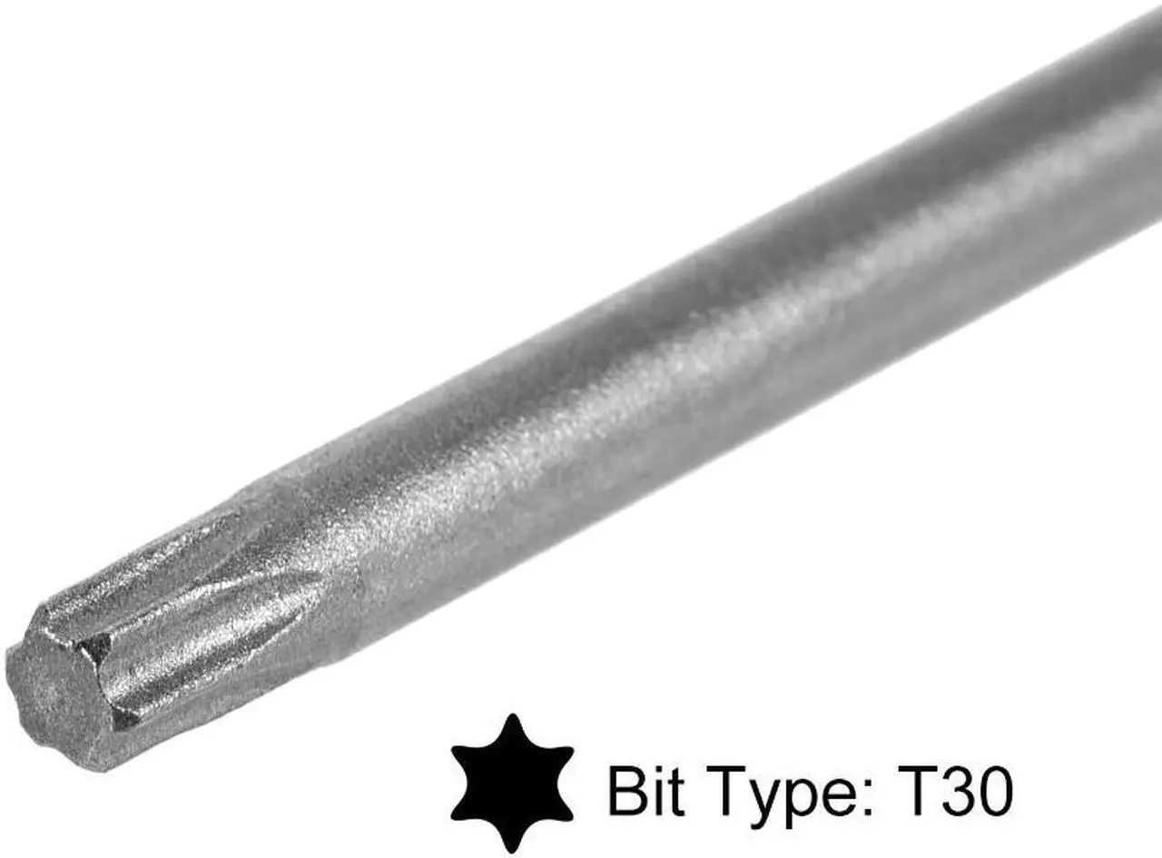 Alt view image 4 of 4 - Torx Screwdriver Bits 1/4-Inch Hex Shank 150mm Length T30 Magnetic Security Star Screw Driver S2 Bit