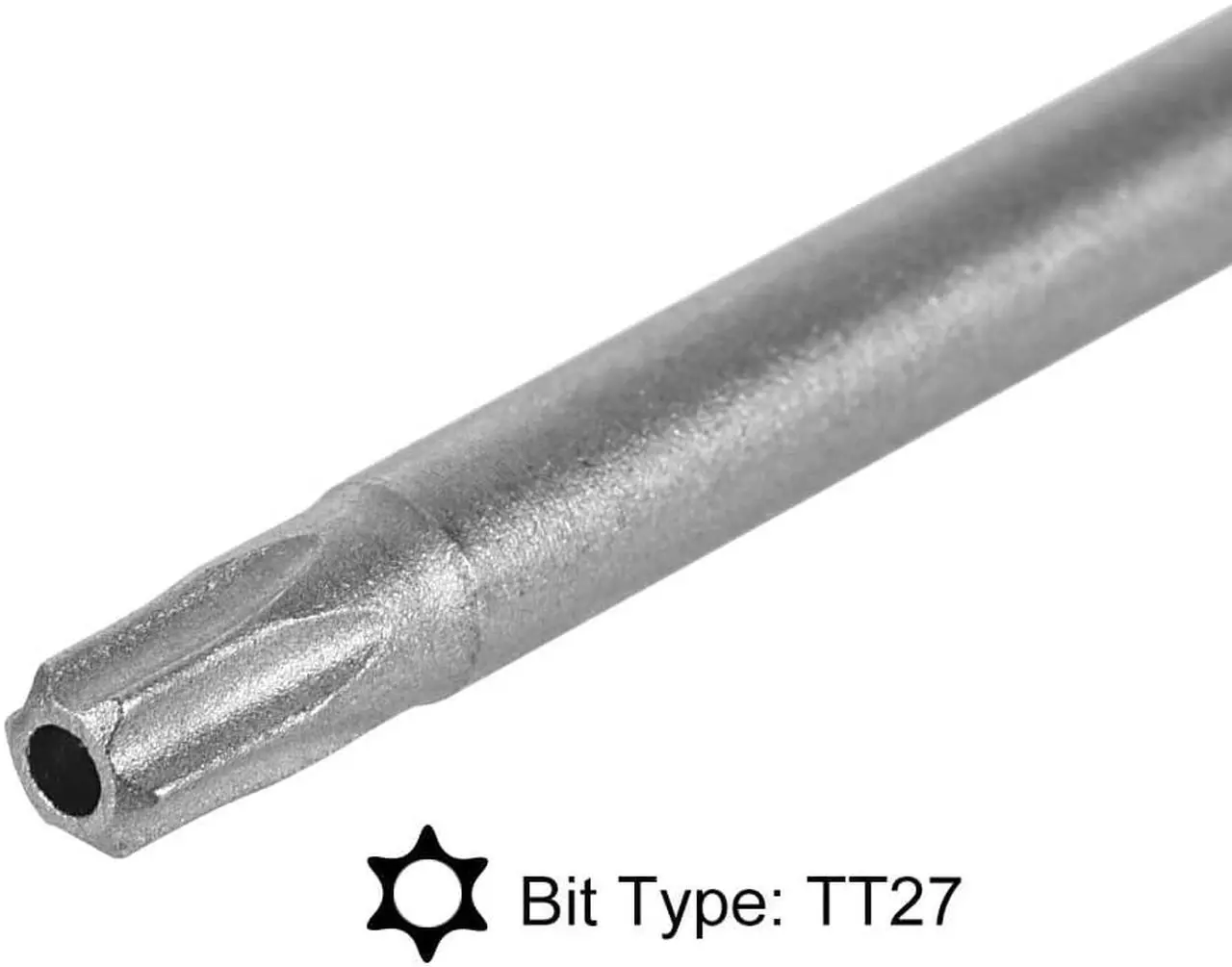 Alt view image 4 of 4 - Torx Screwdriver Bits 1/4-Inch Hex Shank 150mm Length TT27 Magnetic Security Star Screw Driver S2 Bit