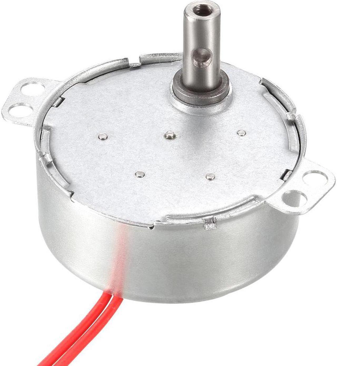 Electric Synchron Motor Turntable Synchronous Motor 24 VAC 5-6RPM 50-60 Hz 4W CCW Direction for Hand-Made, Model or Guide Motor