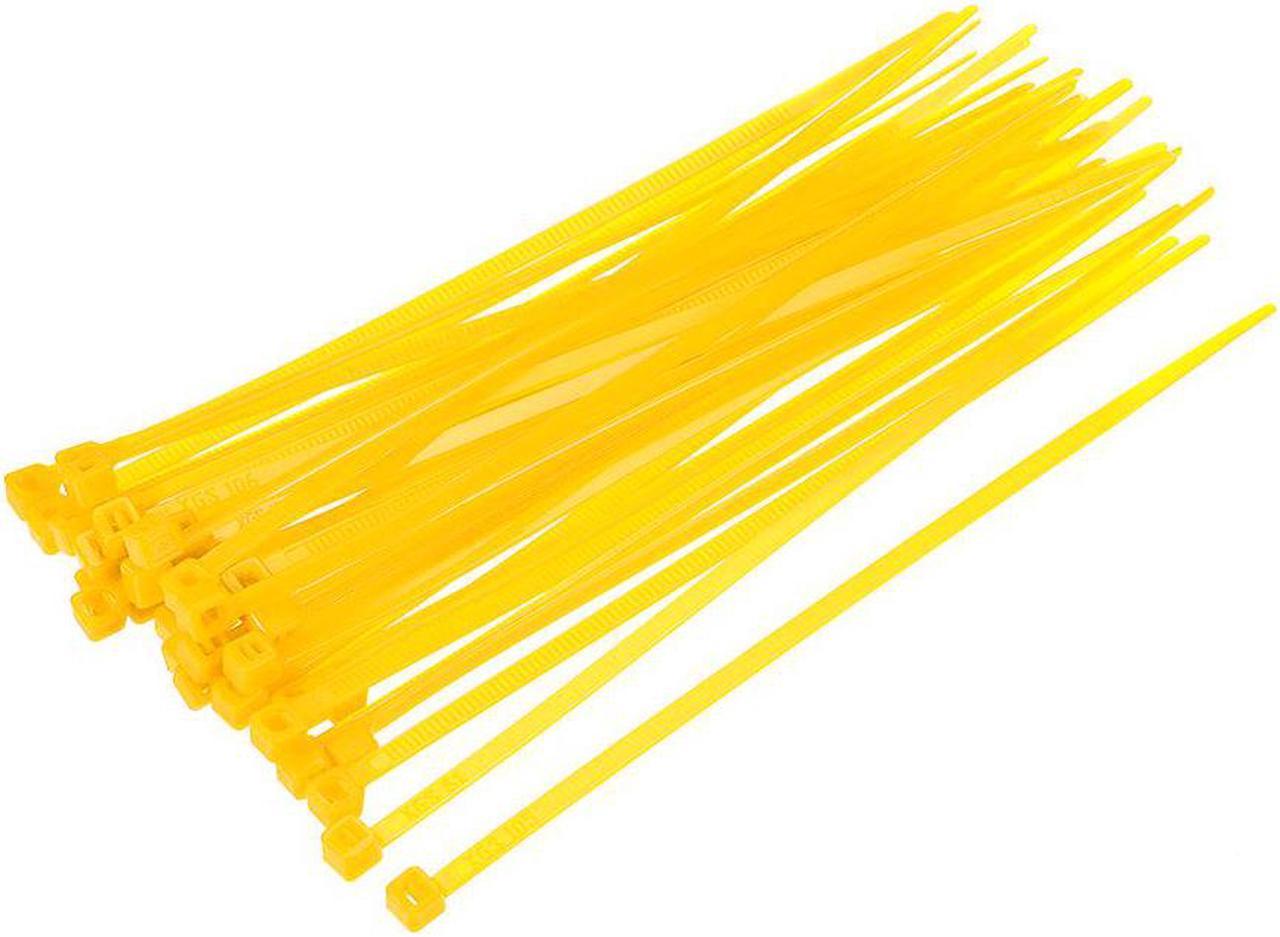 Cable Zip Ties 150mmx3.6mm Self-Locking Nylon Tie Wraps Yellow 40pcs