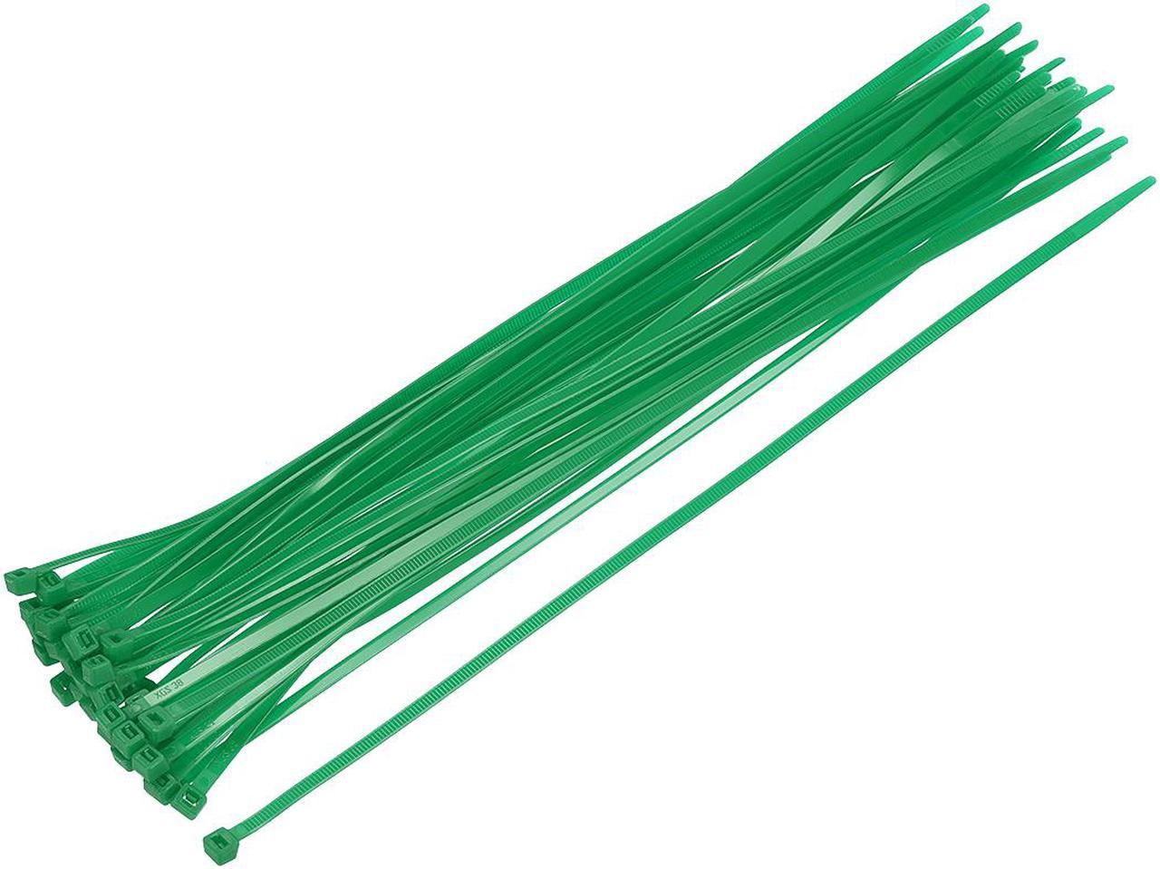 Cable Zip Ties 350mmx4.8mm Self-Locking Nylon Tie Wraps Green 40pcs