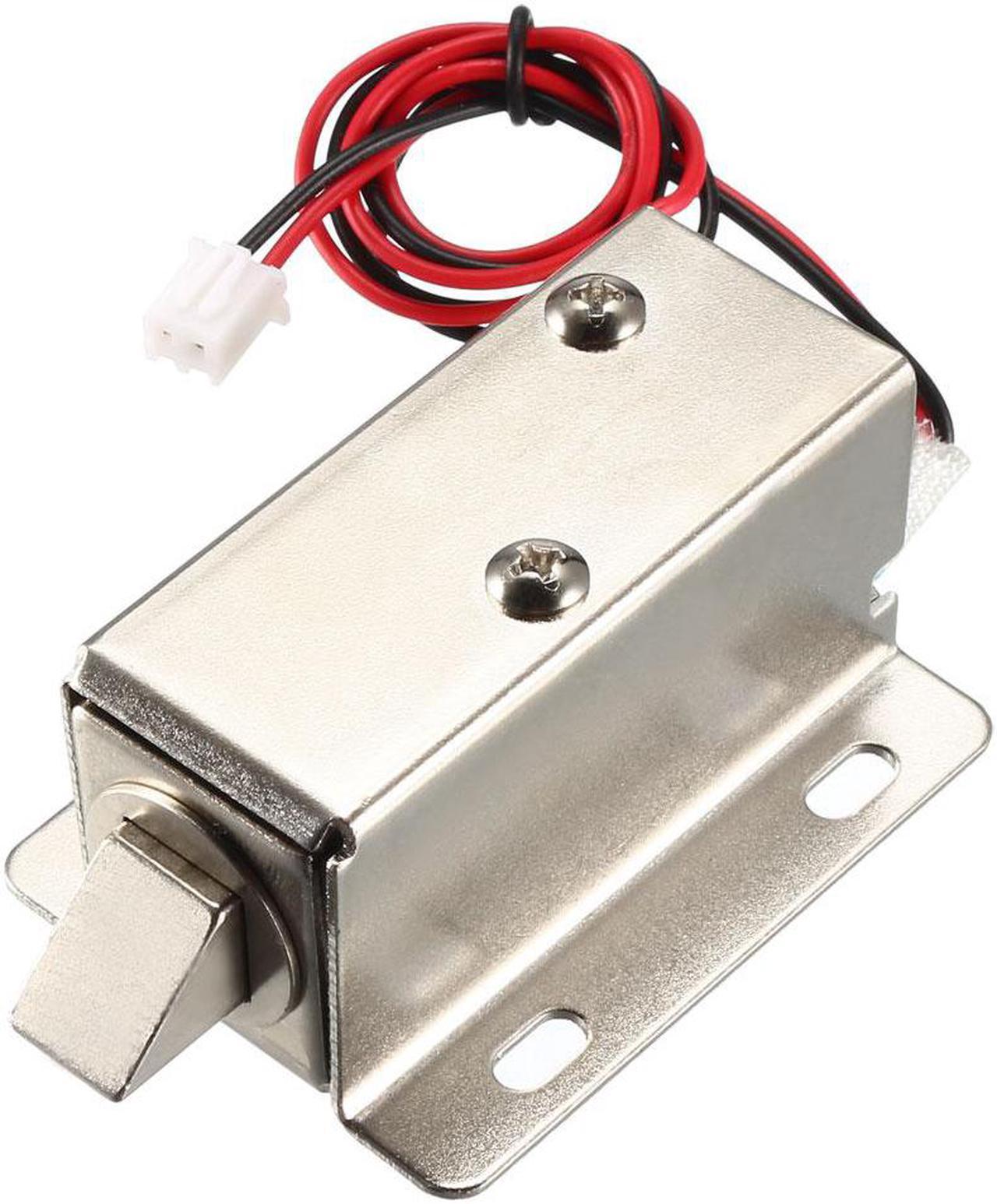 DC 12V 0.8A 11.4mm Electromagnetic Solenoid Lock Assembly for Electirc Lock Cabinet Door Lock