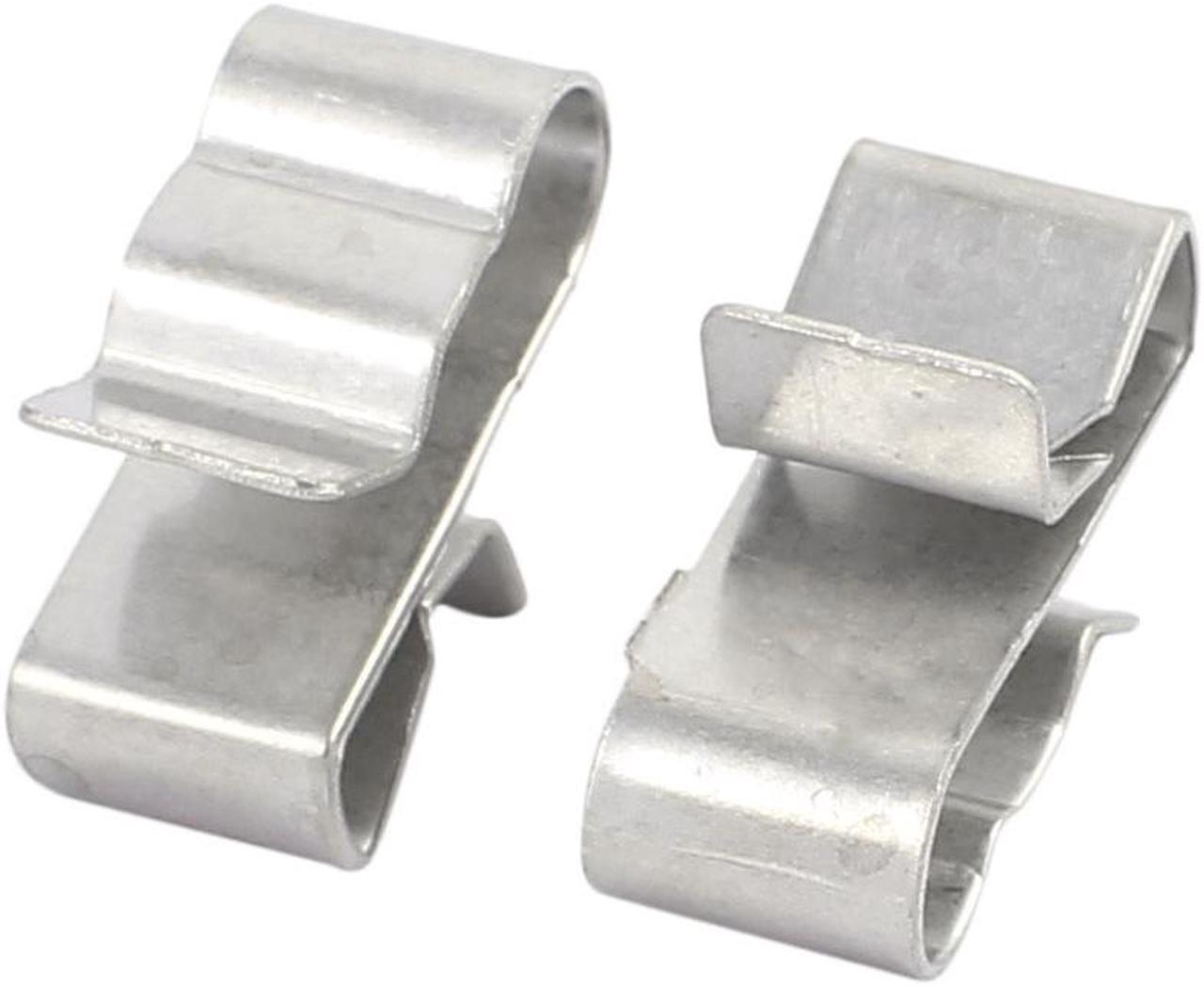 Alt view image 2 of 2 - 10Pcs Solar Mounting Stainless Steel Cable Clamp Clip Fit for 2 x 6mm Dia Cable