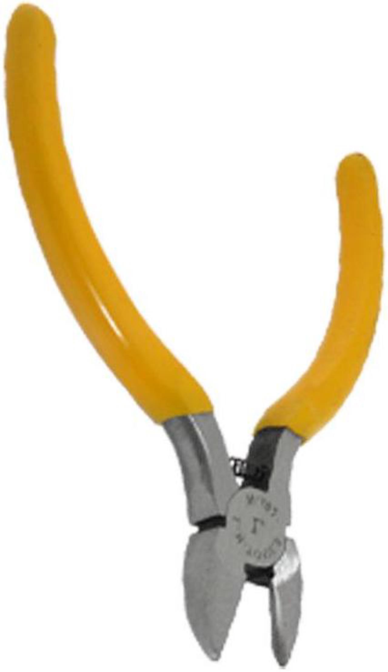 Unique Bargains Yellow Handle 4.5 inch 117 mm Metal Wire Cutter Pliers