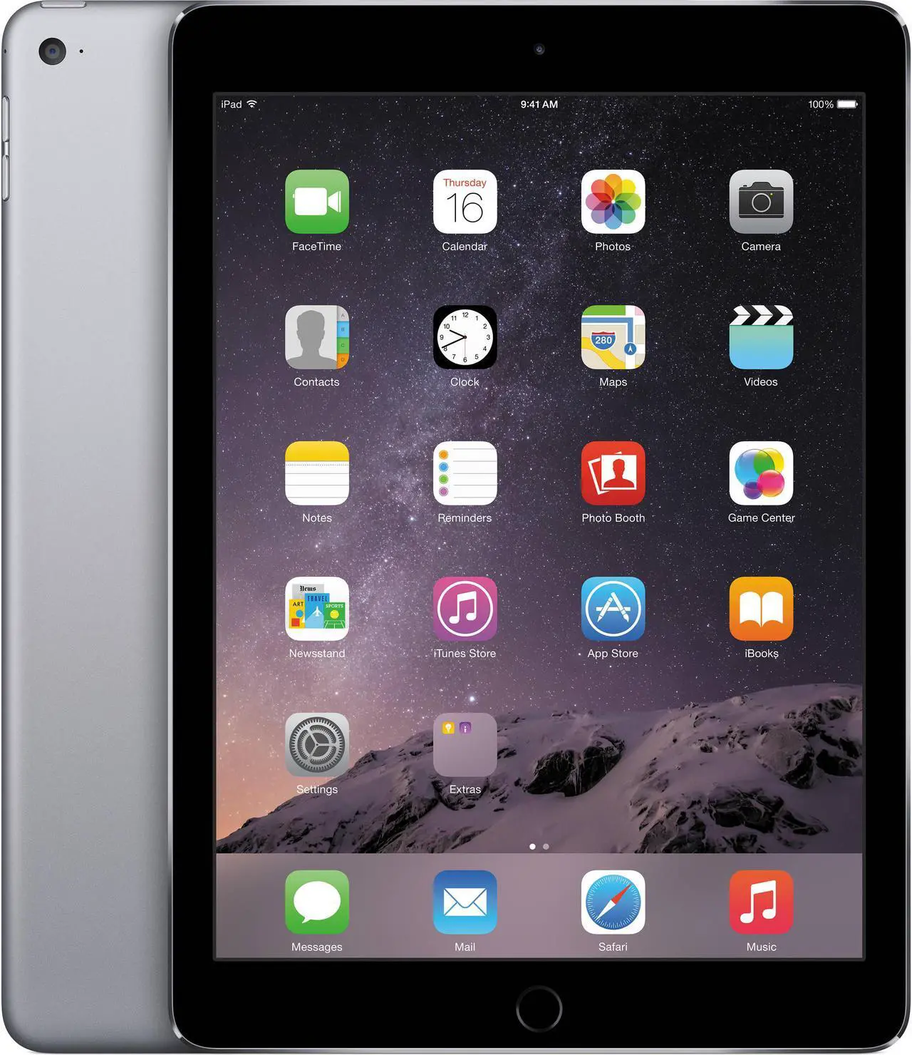 Main image of Apple iPad Air 2 64GB Retina Display 9.7" MGKL2LL/A WiFi Space Gray