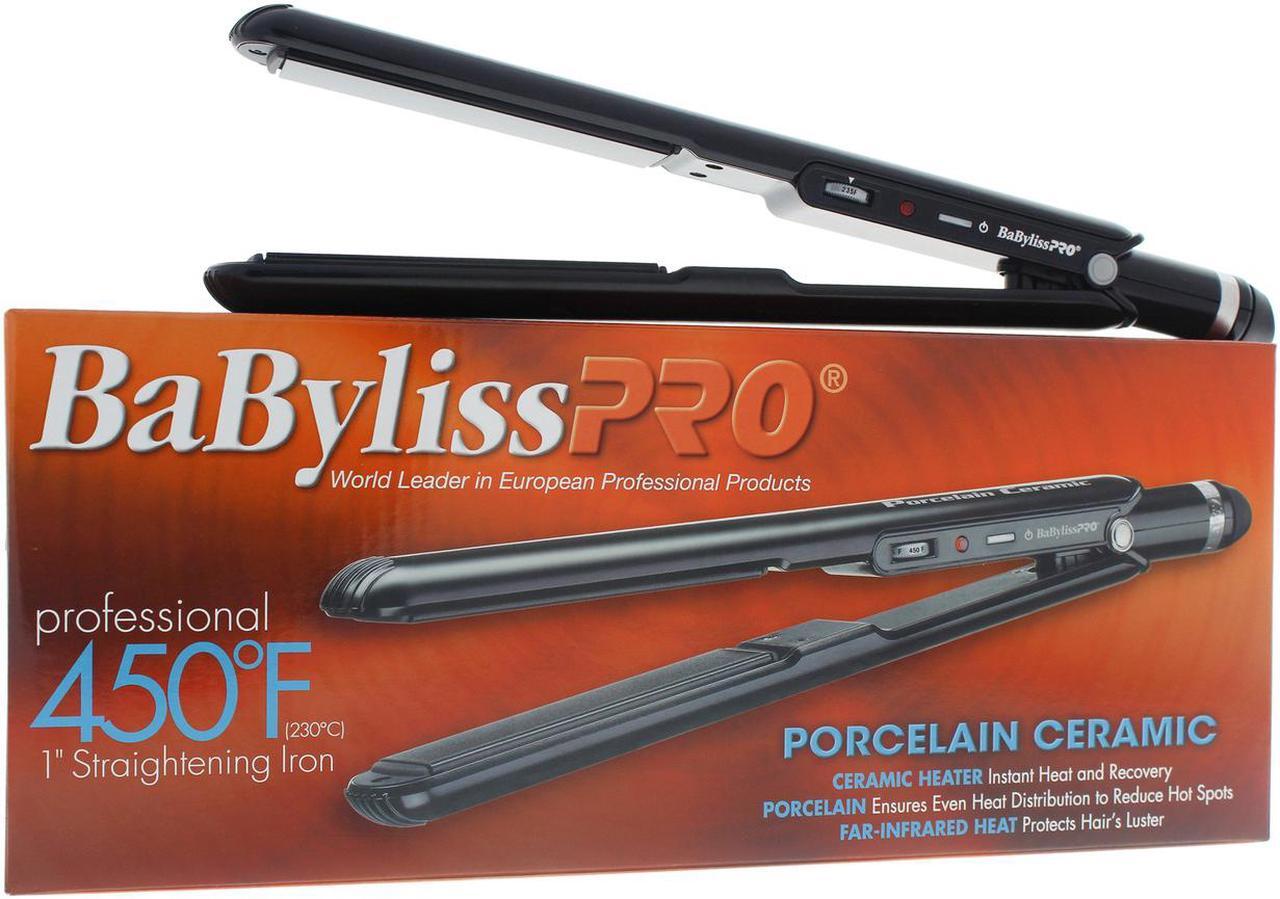 Alt view image 2 of 2 - BaBylissPRO Porcelain Ceramic Straightening Iron, 1 Inch