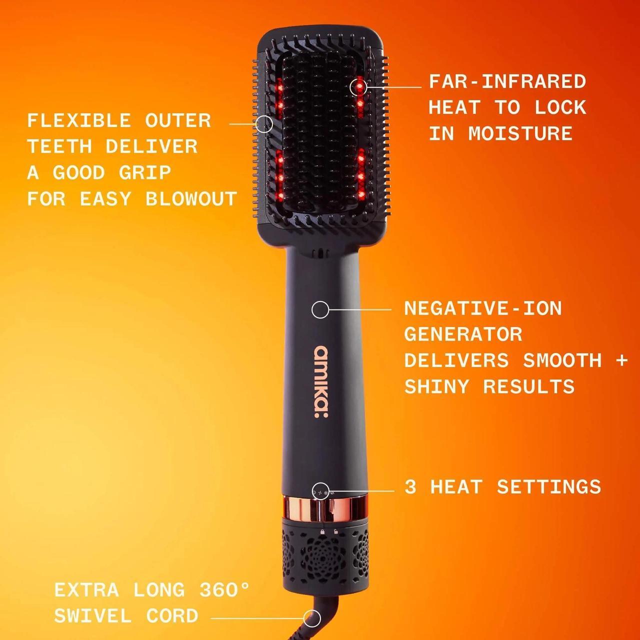 Main image of Amika Double Agent 2 in 1 Blow Dryer + Straightening Brush