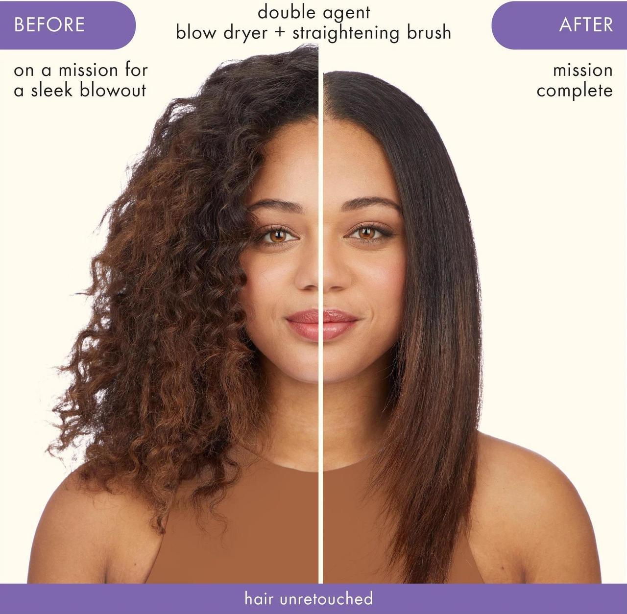 Alt view image 2 of 2 - Amika Double Agent 2 in 1 Blow Dryer + Straightening Brush